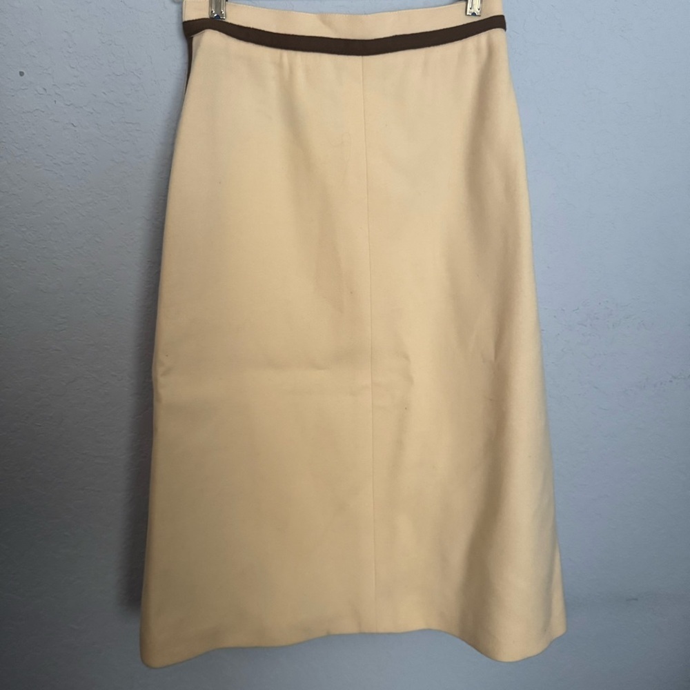 Louis Feraud Germany Vintage Wool Pencil Skirt Size 42 (US 12)